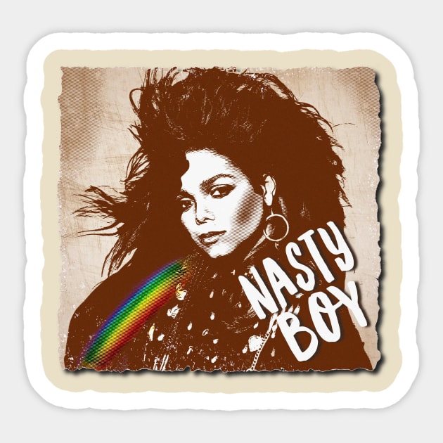 Nasty Boy (Janet) Sticker by JasonLloyd